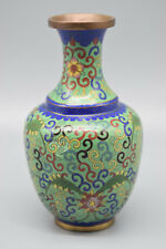 Vibrant ca. 1890's Chinese Export Cloisonne Vase, 6 1/4