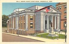 GREENVILLE, Tennessee TN  GREENE COUNTY COURT HOUSE~Andrew Jackson Monument *2* picture