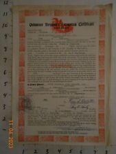 1969 Volunteer Fireman's Exemption Certificate Lewiston New York State Seal picture