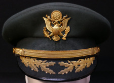 Vietnam War US Army Senior Officers Service Visor Hat 'Berkshire' 7 1/4, Named picture