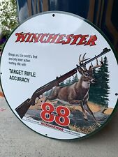 Vintage Style Winchester Rifle 88 Oil Steel Metal Quality Sign picture