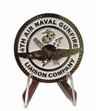 USMC U.S. Marine 4TH ANGLICO Challenge Coin picture