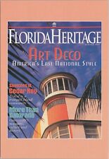 MR ALE PC c1980s Florida Heritage Magazine Postcard Palm Tree Art Deco UNP B2094 picture