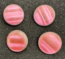 Lot Of 4 Four Vintage Large Pink Shank Coat Buttons picture