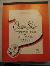 Vintage One Pack of Penrite Onion Skin Typewriter or Air Mail Paper - 40 Pieces picture