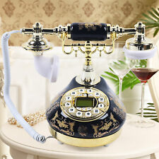 Retro Style Push Button Landline Corded Phone Luxury Vintage Telephone picture