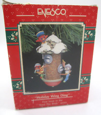 1991 ENESCO HOLIDAY WING DING 1ST ISSUE FEED THE BIRD SERIES ORNAMENT 574333 picture