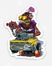 Classic Chevy Truck STICKER - Ratfink Style Chevrolet Hot Rod Rat Fink Car Show picture