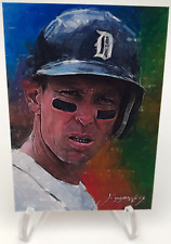 ALAN TRAMMELL #9 Limited Sketch SP/50 Artist Signed Giclee Card DETROIT TIGERS picture