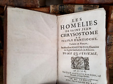 1688 THE HOMILIES OF SAINT JOHN CHRYSOSTOM TO THE PEOPLE OF ANTIOCH picture