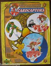 Cardcaptors Trading Cards Sell Sheet (no cards) 2000 Upper Deck picture