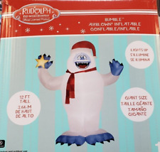 Gemmy 12ft Bumble Abominable Snowman w/ Star Christmas Inflatable picture