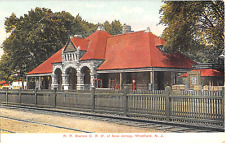 c.1910 CRR of NJ RR Station Westfield NJ post card picture