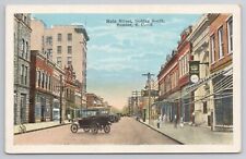 Main Street Looking South Sumter South Carolina SC Postcard Bank Clock picture