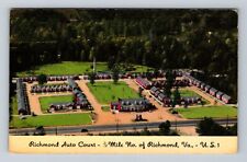 Richmond VA-Virginia, Richmond Auto Court, Advertising, Antique Vintage Postcard picture