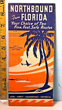 1938 Winter Map Issue Northbound from Florida Choice of 2 Routes picture