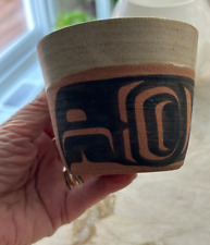 Vtg Judy Cranmer Cree Hadia Design Northwest Coast Pottery Cup picture