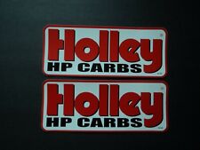 Lot Of 2 HOLLEY HP Carbs Racing Decals Stickers NASCAR NHRA Hot Rod Parts 9x 3.5 picture