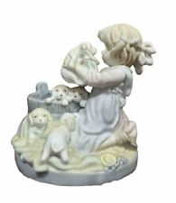 Vintage Dolfi Original Lisi Martin Figurine Little Girl With A Basket Of Puppies picture
