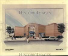 1987 Press Photo Artist's rendition of Cohoes Commons mall in Cohoes, New York picture