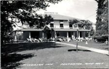 Vintage MI RPPC Postcard Nickerson Inn Pentwater Bed Posted 1956 Guests Lawn picture