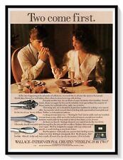 Wallace International Sterling for Two Ad Vintage 1986 Magazine Advertisement picture