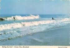Postcard MD Ocean Surfing Boards Bodysurfing Waves Atlantic Ocean Sport 6x4 picture