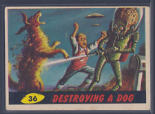 1962 Topps Mars Attacks Card #36 Destroying a Dog (Original) picture