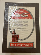 Vintage Coca Cola Advertisement Print August 1919 picture