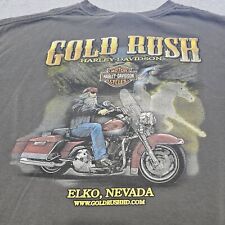 Harley Davidson Mens Size XXL Gold Rush Elko Nevada Short sleeve Shirt  picture
