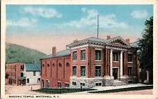 WHITEHALL NEW YORK NY Masonic Temple 1900s Early WASHINGTON COUNTY Postcard picture