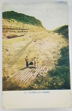 PANAMA Culebra Cut Panama Canal Railway c1914 Postcard picture