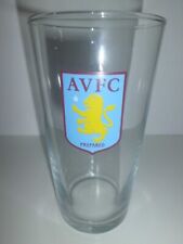 ASTON VILLA FOOTBALL CLUB CREST STRAIGHT SIDED BEER / DRINKS PINT GLASS picture