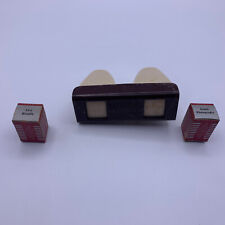 Antique TRU-VUE  STEREOSCOPE Viewer With 2 Videos Blonde 203 & Depth Photography picture