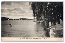 1908 Huntington Harbor View Sailboats Long Island New York NY Antique Postcard picture
