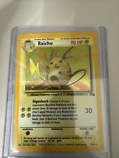 Raichu 14/62 Holo Fossil Set WOTC Pokemon Card picture
