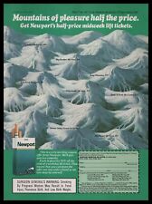1986 Newport Menthol Cigarettes Great Gorge New Jersey Ski Area Vintage Print Ad picture