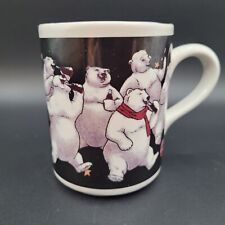 Coca Cola Coffee Mug Gibson Housewares Happy Polar Bears 1998 Collector picture