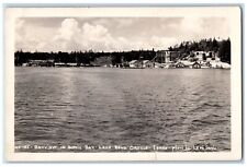 1945 Lake Pend Oreille Bay View Leo's Studio Idaho RPPC Photo Postcard picture