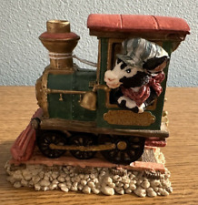 Cowtown Cowsey Jones & The Cannonbull Express Train Figurine Vintage - EUC picture