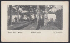 View of Camp Driftwood at Great Lake Otis MA undivided back postcard ca 1905 picture