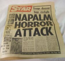 DAILY STAR TABLOID June 2, 1982 COVER STORY NAPALM ATTACK picture