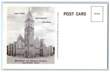 c1910 First Methodist Church Broadway Freedom Streets Alliance Ohio Postcard picture