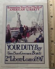 Remember Your First Thrill Of American Liberty. Postcard (M2) picture