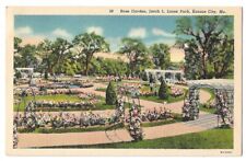 Kansas City Missouri c1930's Rose Garden, Jacob L. Loose Park, flower picture