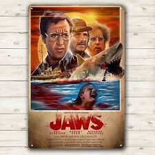 Jaws Retro Horror Movie Metal Poster Tin Sign - 20x30cm Plate picture