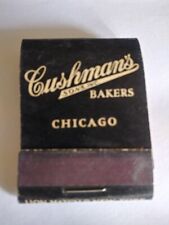 Vintage Matches From Cushman's Sons Inc. Bakers Chicago Illinois Lion Match... picture