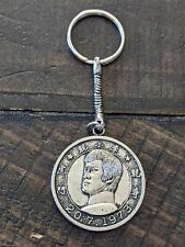 Rare Bruce Lee The Hero Of China 1973 Memorial Coin Silvertone Keychain Kung Fu picture