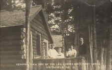 Smithfield Maine ME Birch Point Camps Eastern Illus Vintage RPPC PC Postcard picture