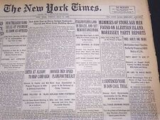 1924 JULY 6 NEW YORK TIMES - MUMMIES OF STONE AGE MEN FOUND - NT 5100 picture